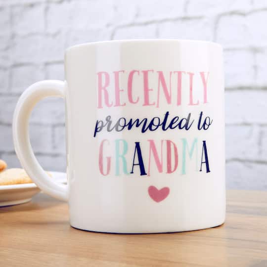 Kate Aspen® Promoted To Grandma 16 oz. White Coffee Mug